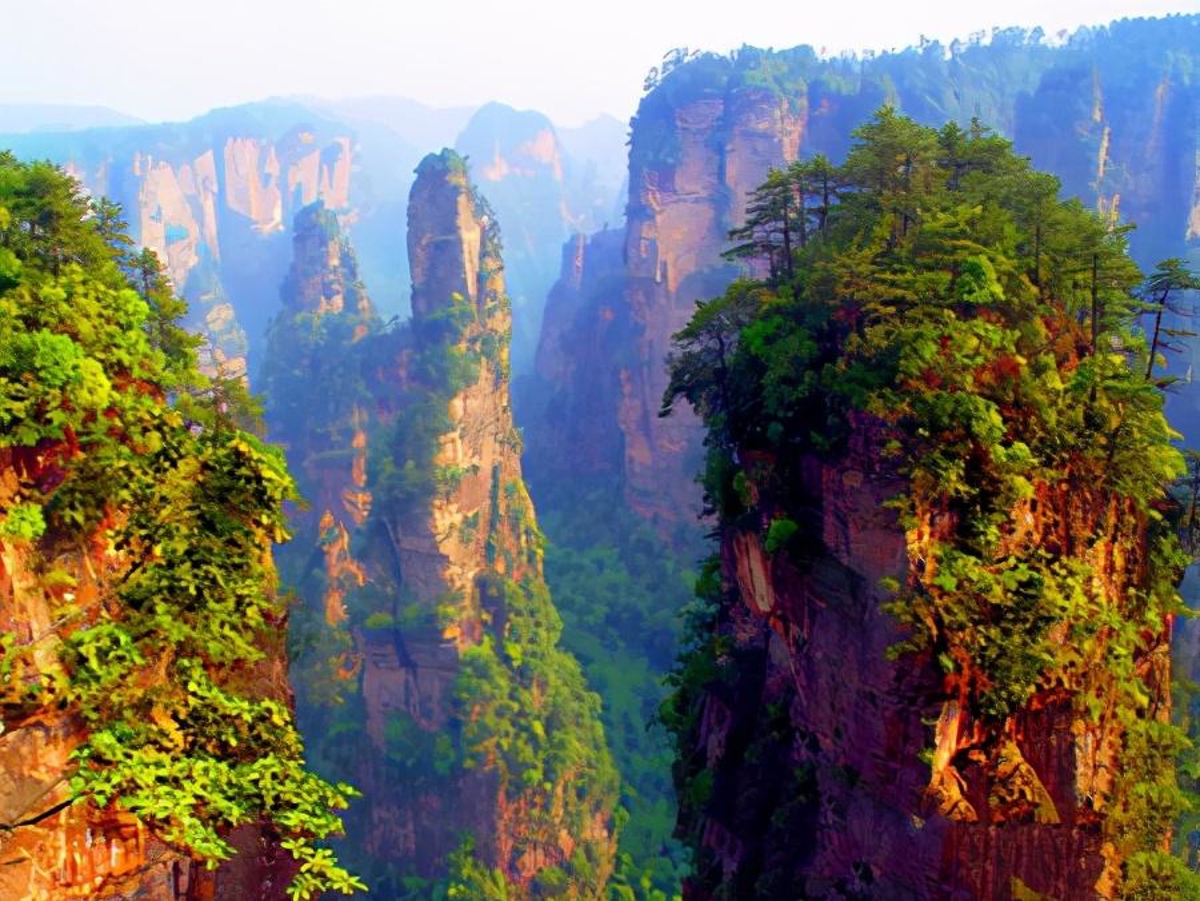 Group photo at Yuanjiajie