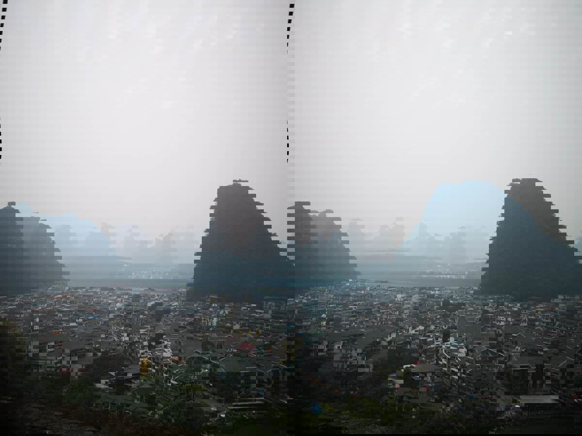 Yangshuo Town Panorama