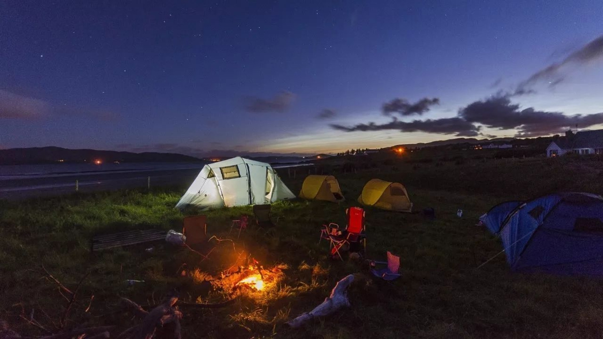 Evening campfire gathering
