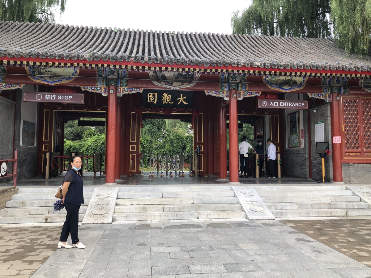 Entrance rockery with winding paths