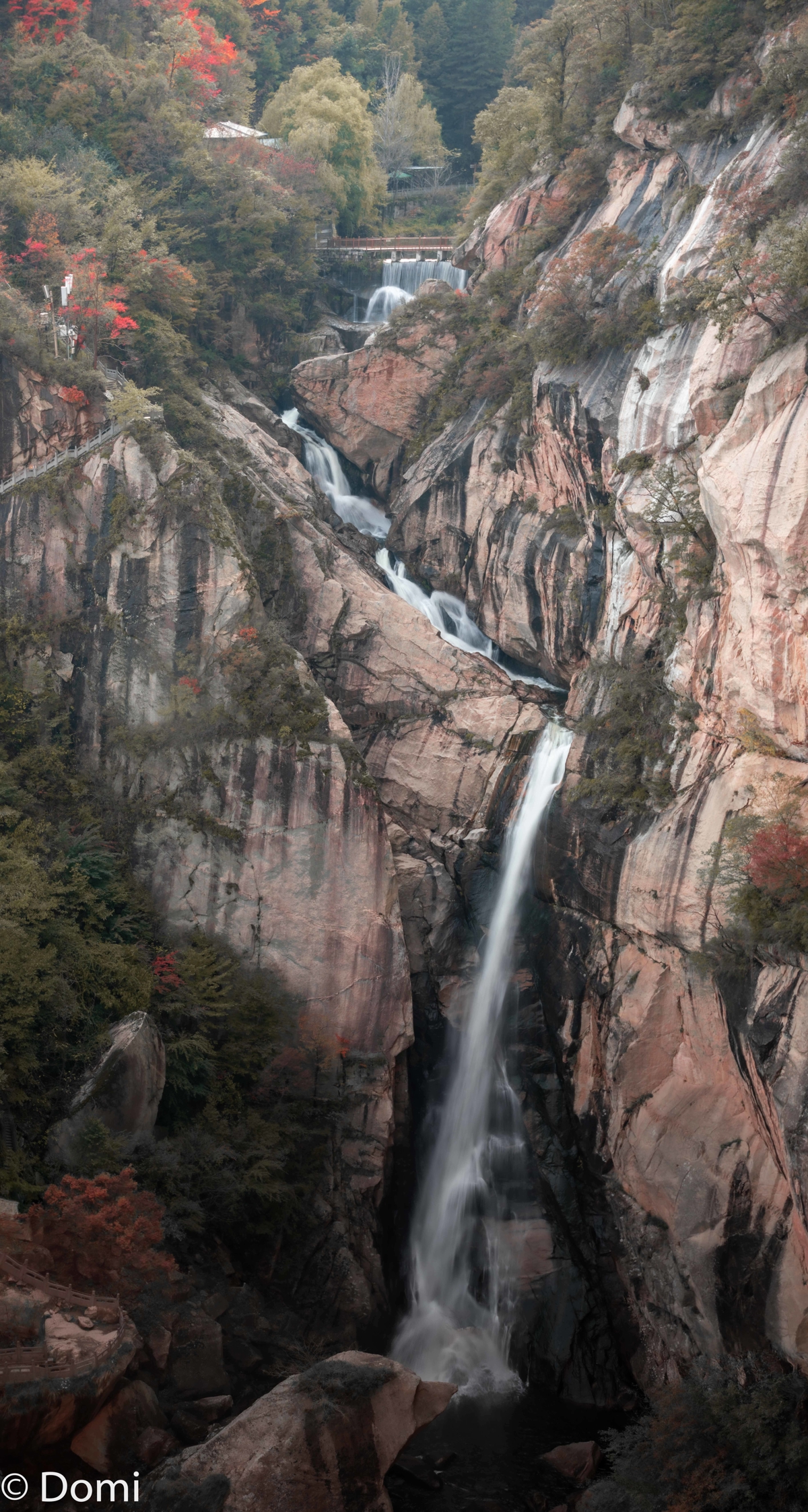 View from glass bridge