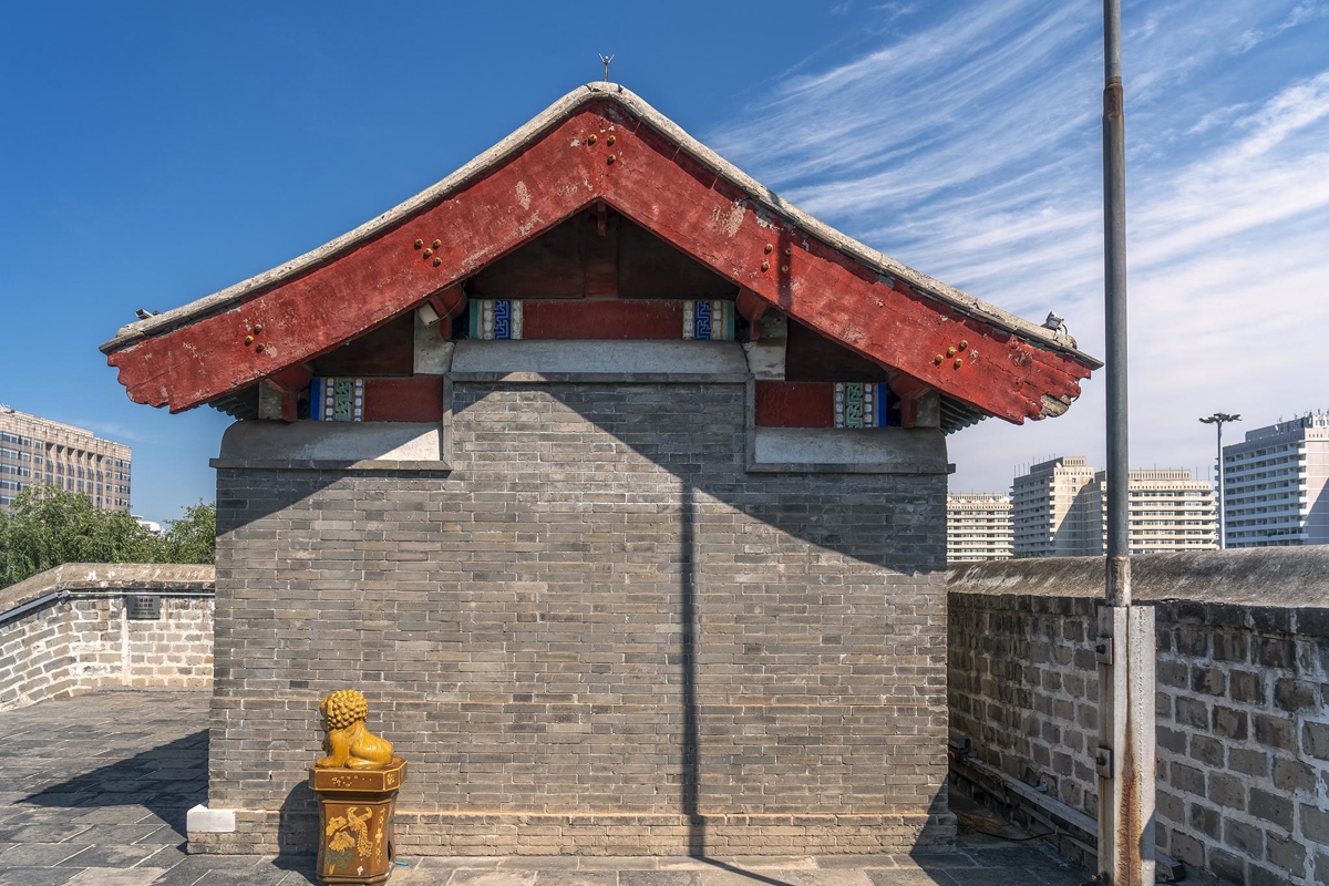 Photographer preparing equipment on the observatory steps