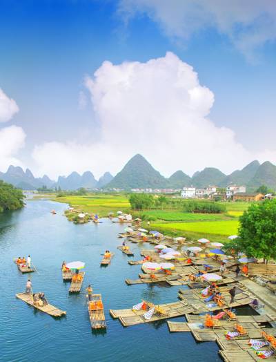 Yulong River Bamboo Raft Drift