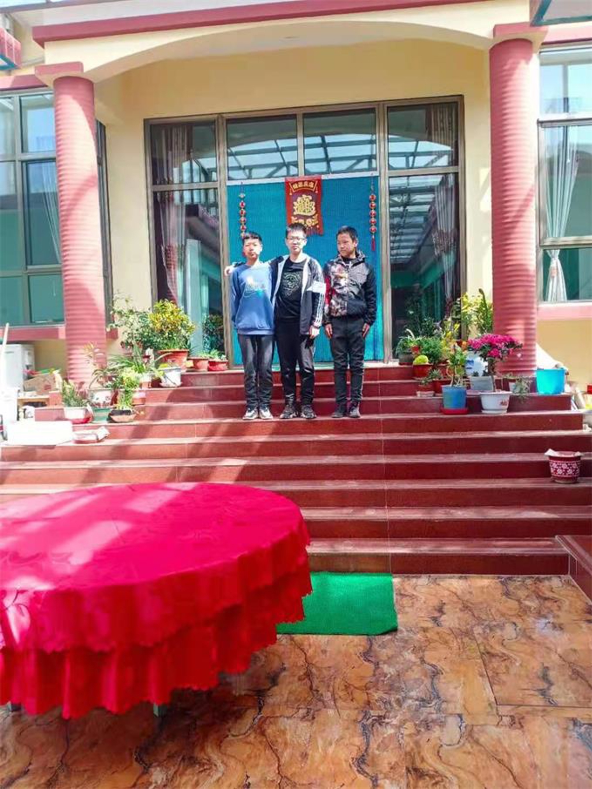 Mountain view from farmhouse