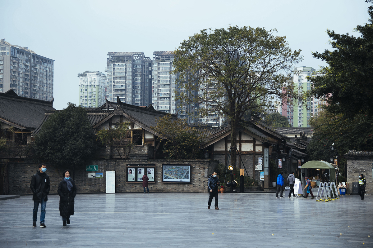 Traditional architecture in Kuanzhai Alley