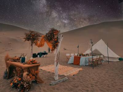 Mingsha Mountain Wan You RV Wild Luxury Campsite