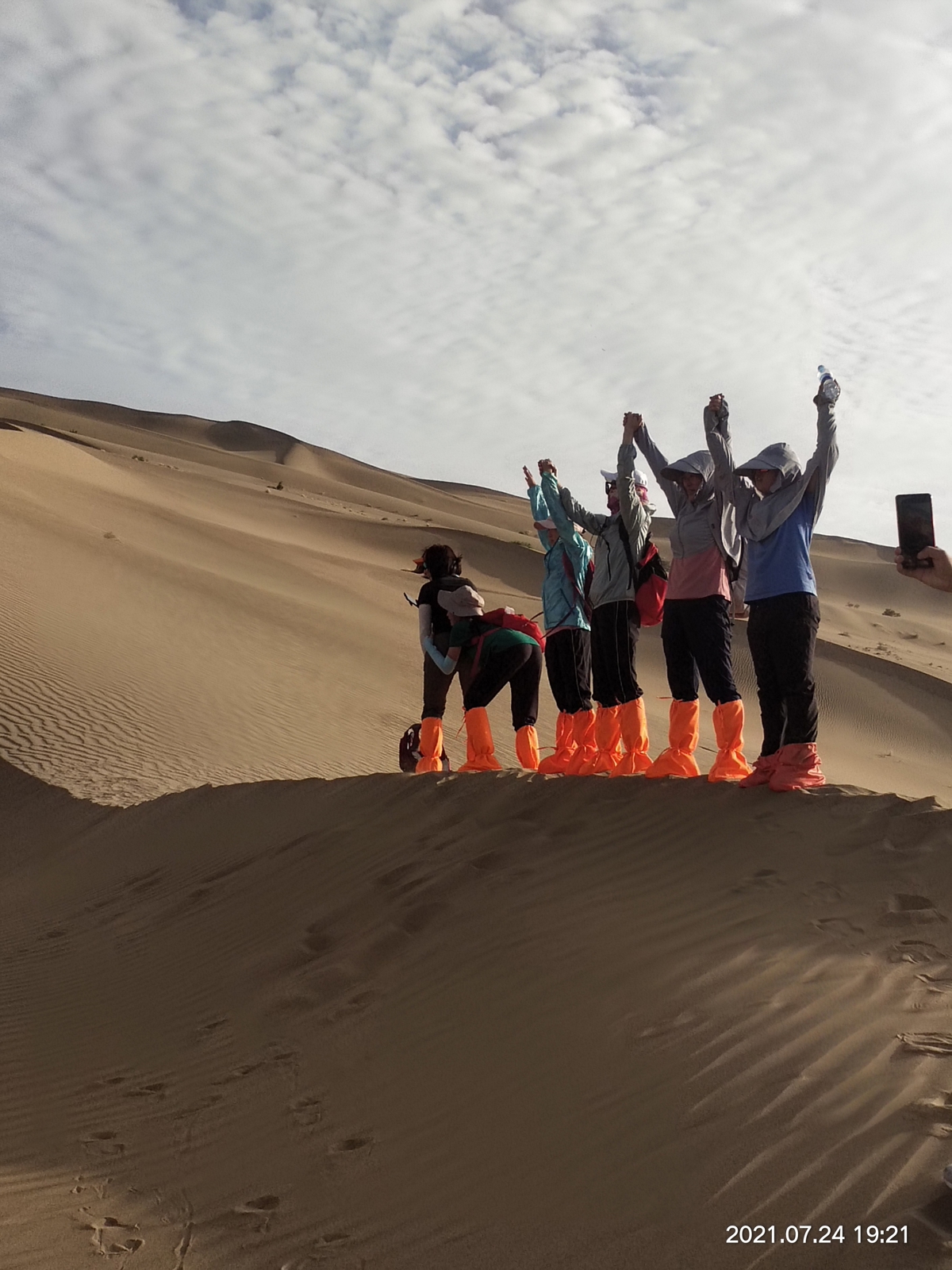 Walking through the dunes