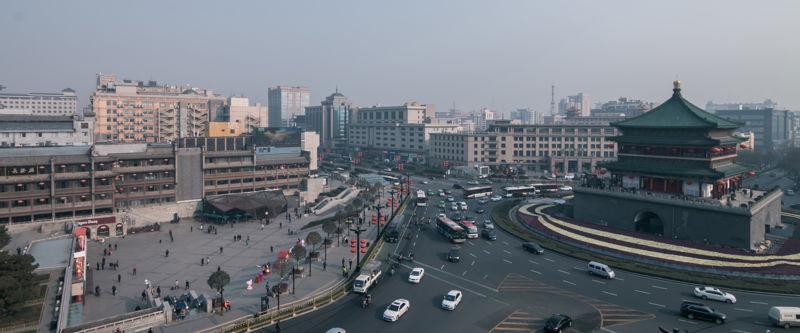 Bell and Drum Tower Square