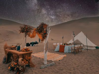 Mingsha Mountain Wan You RV Wild Luxury Campsite